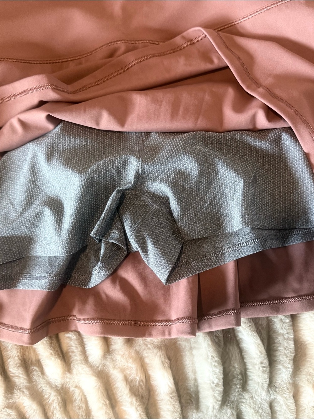 Vuori Rust Brown Circle Skater Skirt - Picture 3 of 4